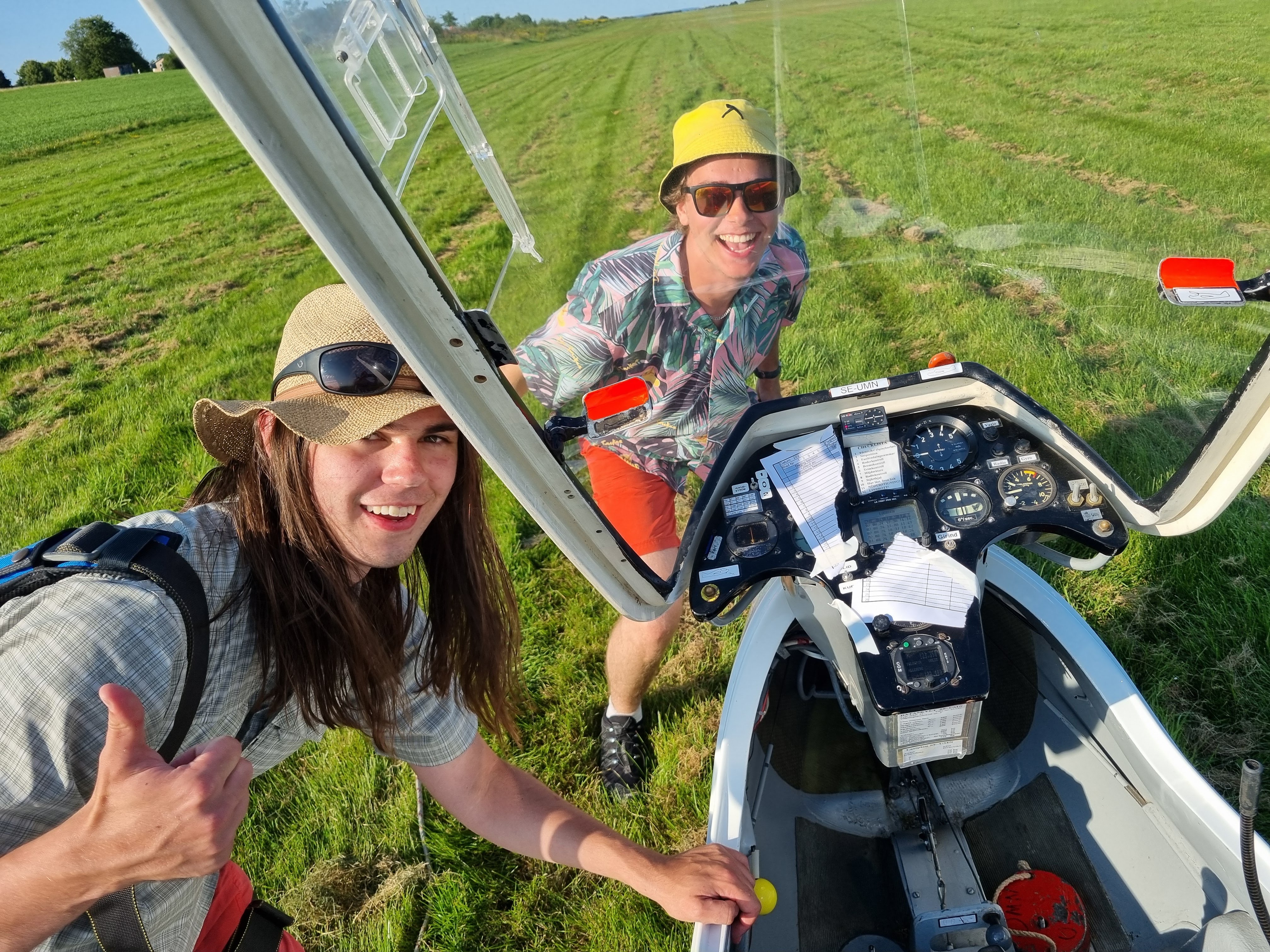 Segelflyg-utbildning på Falköping flygplats
